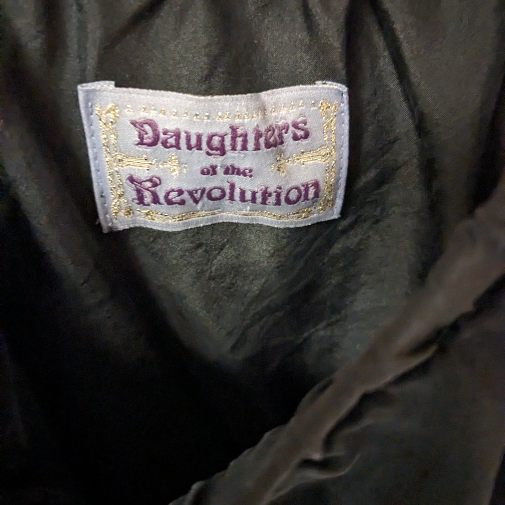 Daughters Of The Revolution Black Silk Off Shoulder Dress Tunic Size Small — image 4 of 8